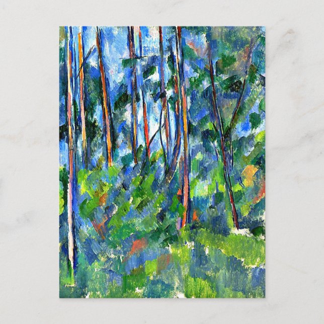 Cartão Postal Cezanne - Na Floresta (Frente)