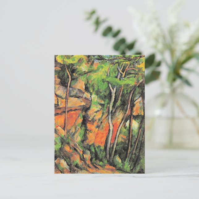 Cartão Postal Cezanne - No Parque de Chateau Noir (Em pé/Frente)