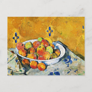 Cartão Postal Cezanne - O Prato de Maçãs