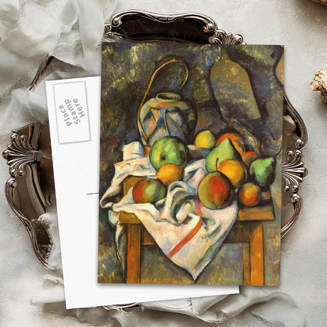 Cartão Postal Cezanne Vase Paille Vintage Art (Criador carregado)