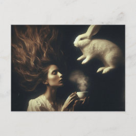 Cartão Postal Chá com coelho