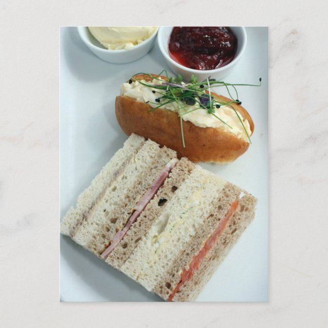 Cartão Postal Chá da tarde em inglês (Frente)