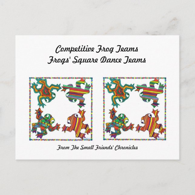 Cartão Postal Chá Dança Quadrada dos Sapos (Frente)
