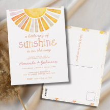 Chá de Bebê Boho Pequeno Raio de Sol