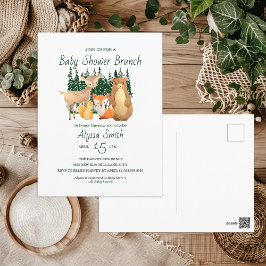 Cartão Postal Chá de Bebê Floresta da Madeira Brunch