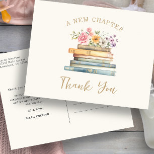 Cartão Postal Chá de Bebê: Um Novo Capítulo Obrigado