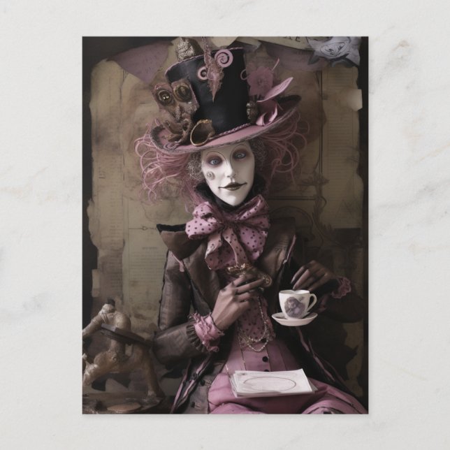 Cartão Postal Chá de chapéus (Frente)