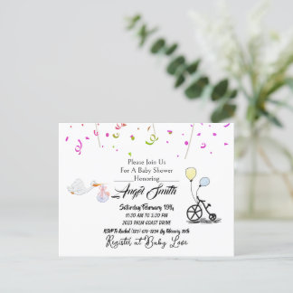 Cartão Postal Chá de fraldas