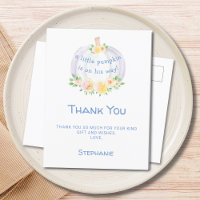 Chá de fraldas de Pumpkin Bly Obrigado