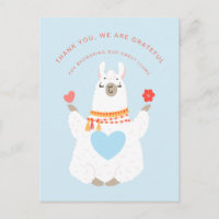 Chá de fraldas de Yoga Llama Cute Obrigado