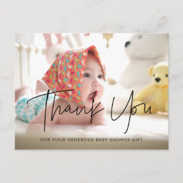 Cartão Postal Chá de fraldas moderno minimalista