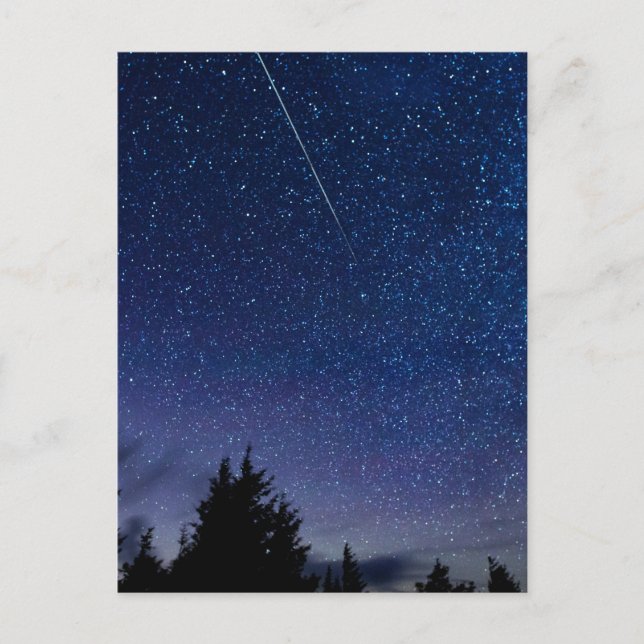 Cartão Postal Chá de Meteoro Perseid (Frente)