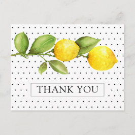 Cartão Postal Chá de panela de Aperte Principal de Lemon Obrigad