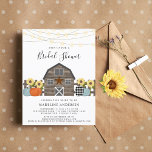 Cartão Postal Chá de panela de queda do país russo<br><div class="desc">Chá de panela Rustic Country - O convite para a música country apresenta um celeiro rústico rodeado por abóboras e girassóis recentemente colhidos, com luzes brilhantes de cordas penduradas em cima. Nosso modelo de alta qualidade torna tão simples personalizar seu convite exclusivo. Se você quiser alterar as fontes ou as...</div>
