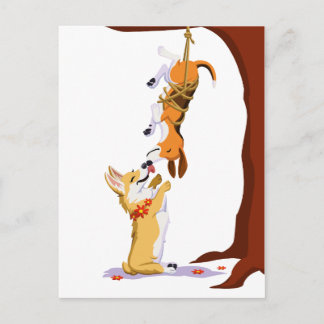 Cartão Postal Chá e Crumpet