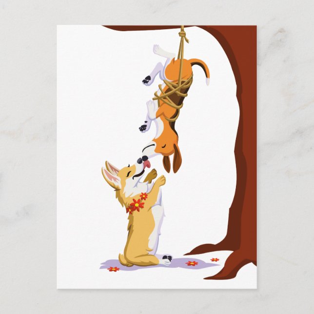 Cartão Postal Chá e Crumpet (Frente)