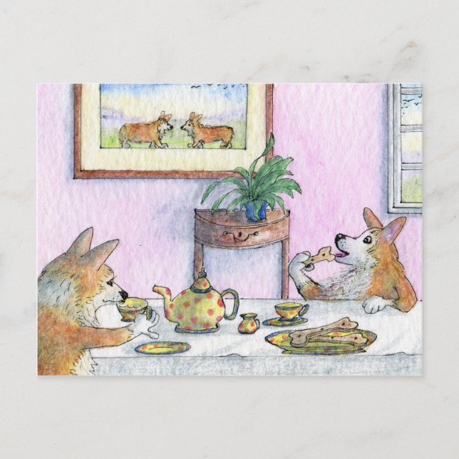 Cartão Postal Chá para dois (Frente)