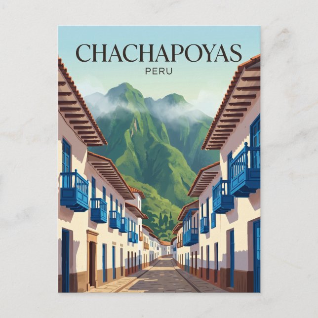 Cartão Postal Chachapoyas Peru (Frente)