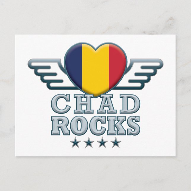 Cartão Postal Chad Rocks v2 (Frente)