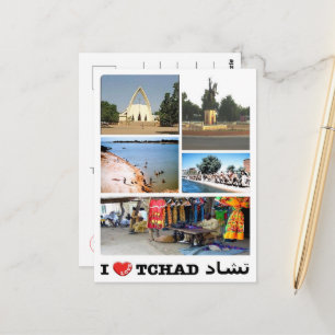 Cartão Postal Chade - I Love -