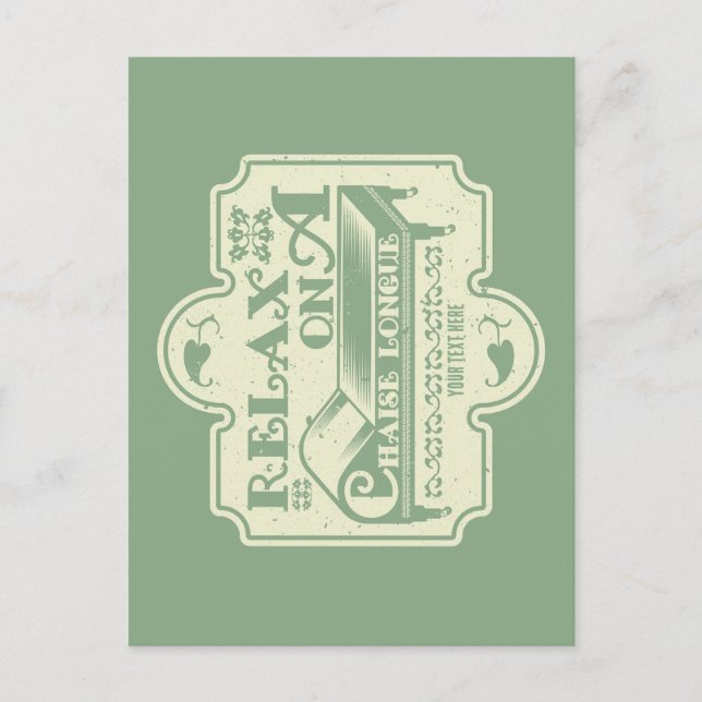 Cartão Postal Chaise Longue (Frente)