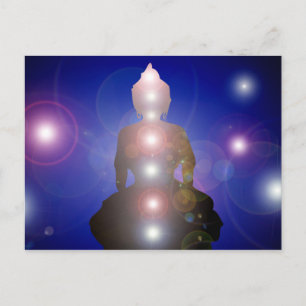Cartão Postal Chakra Zen Meditação Buda