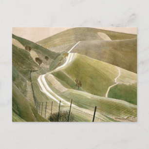 Cartão Postal Chalk Paths Por Eric Ravilious