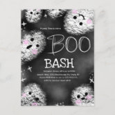 Fantasma de desenho dizendo Boo! cartão postal