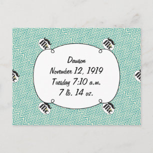 Cartão Postal Chalkboard Sr. Amarelo e verde