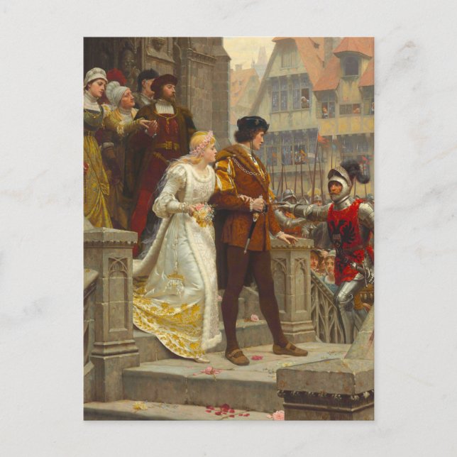 Cartão Postal Chamada Para Armas, c. 1888 por Edmund Blair Leigh (Frente)