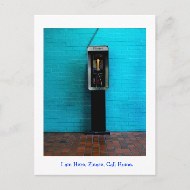 Cartão Postal Chamada para casa (Frente)