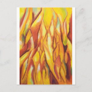 Cartão Postal Chamas embutidas (expressionismo abstrato)