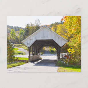 Cartão Postal Chamberlin Mill Covered Bridge, Lyndon, Vermont