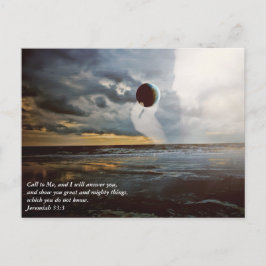 Cartão Postal Chamem-me ~ Bíblia Cristã Verso Encorajamento