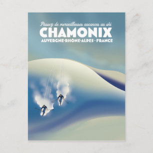 Cartão Postal Chamonix - Auvergne-Rhône-Alpes França pôster de e