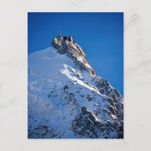Cartão Postal Chamonix de Aiguille de Midi, Mont Blanc, França (Frente)