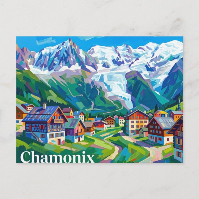 Cartão Postal Chamonix França (Frente)