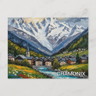 Cartão Postal Chamonix França Mont Blanc