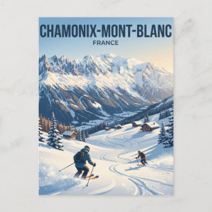 Cartão Postal Chamonix-Mont-Blanc França