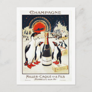 Cartão Postal Champagne Miller-Caque & Fils