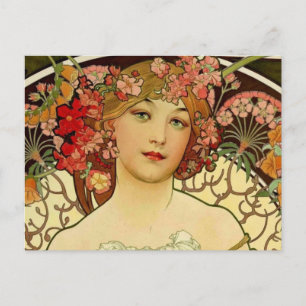 Cartão Postal Champagne Woman 1897 - F. Champenois Imprimeur