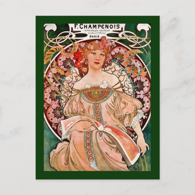 Cartão Postal Champanhe - F. Champenois Imprimeur (Frente)