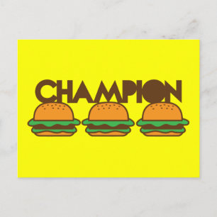 Cartão Postal CHAMPION BURGERS Yum!