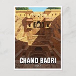 Cartão Postal Chand Baori Stepwell India Viagem