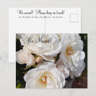Cartão Postal  Change of Address Romantic Rose