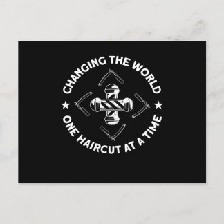 Cartão Postal Changing The World Barber Beard