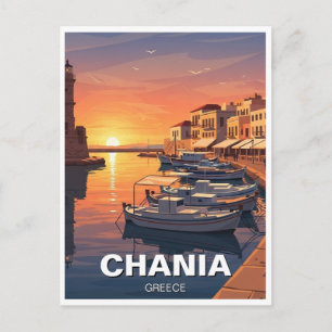 Cartão Postal Chania Grécia Viagens