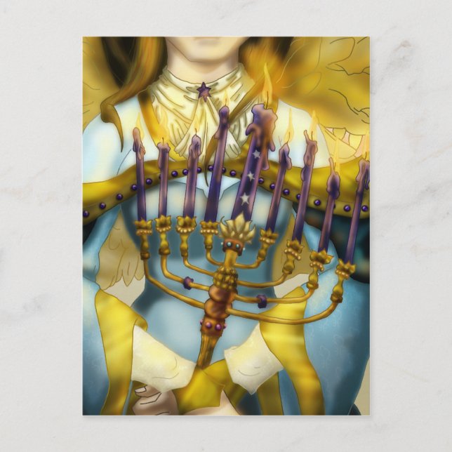 Cartão Postal Chanukah Angel (Frente)