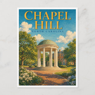 Cartão Postal Chapel Hill North Carolina Old Well GeoSaga