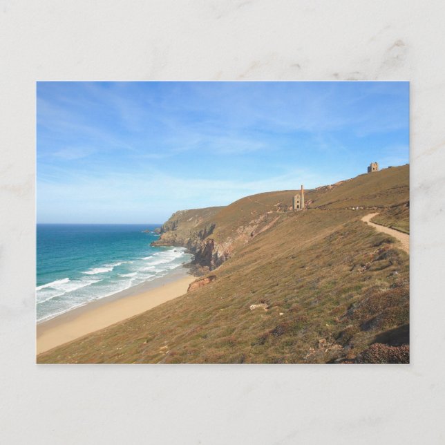 Cartão Postal Chapel Porth na Rua. Agnes (Frente)